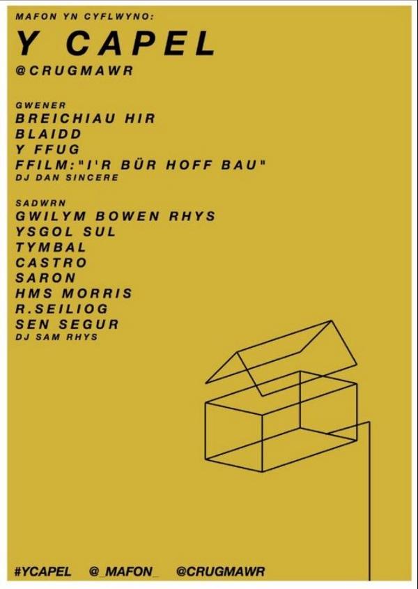 GutoHarries's tweet photo. Wel ma @_Mafon_ yn sbwylo chi to gyda line-up #ycapel #CrugMawr #mafon #sych http://t.co/uJfYCZa2aL