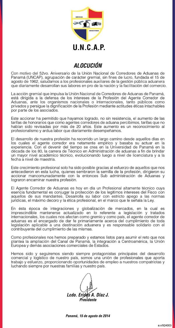 Feliz Aniversario UNCAP #EnHoraBuena