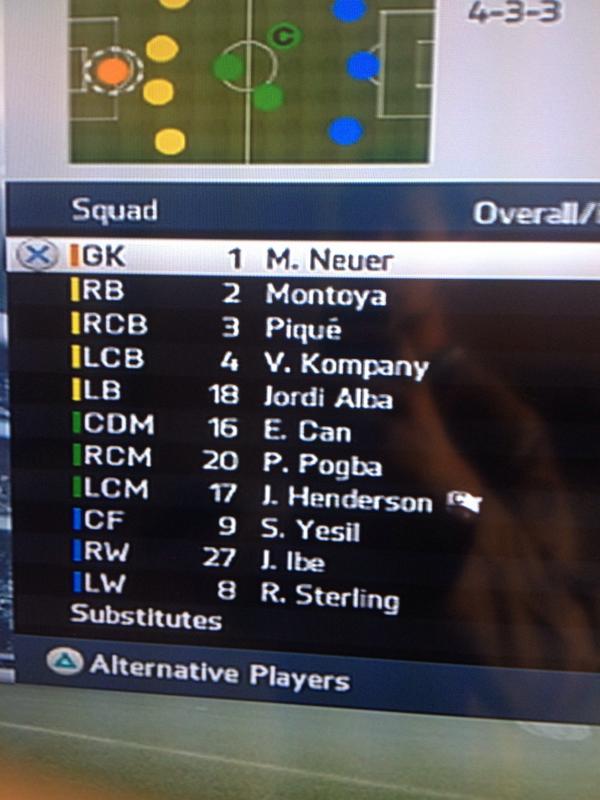 luqi1998's tweet photo. Who needs messi, suarez and neymar when i have @IbeJordon @Samed_Yesil36 @sterling31 http://t.co/oo2tCcOlIy