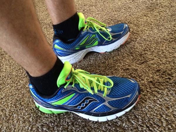 DrDaveThornhill's tweet photo. New #saucony running shoes. Friday half marathon #13point1 #leftrightrepeat http://t.co/zrnbnQv5Mj