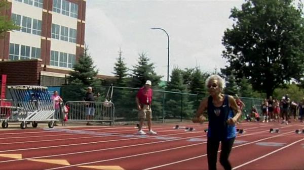 She's 99 and has just claimed a new record as the fastest sprinter over 100 metres bbc.in/1uWOyDw