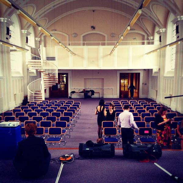 MikePress's tweet photo. In one hour this room will be packed. Masters' finale @DJCAD #mdfs14 http://t.co/8vqMvt8tb8