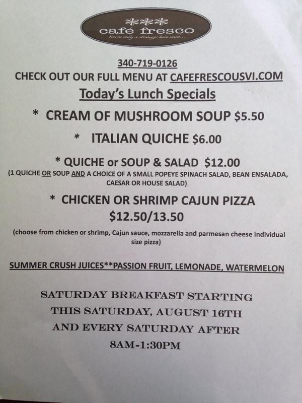 Today at the cafe