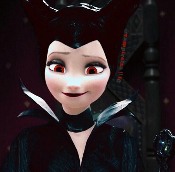 jeha_anais's tweet image. Wow Elsa as Maleficent awww