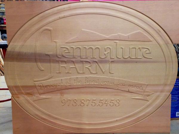 Large sign order for Glenmalure Farm. 1st of 8. All will be painted. #signs #RaspberryHill