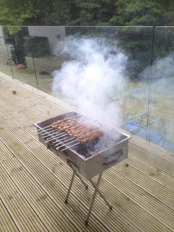 hakanahmetb's tweet image. Never bad to end the week with a Turkish style BBQ #shishkebab #itsinthegenes #passingontheknowledge