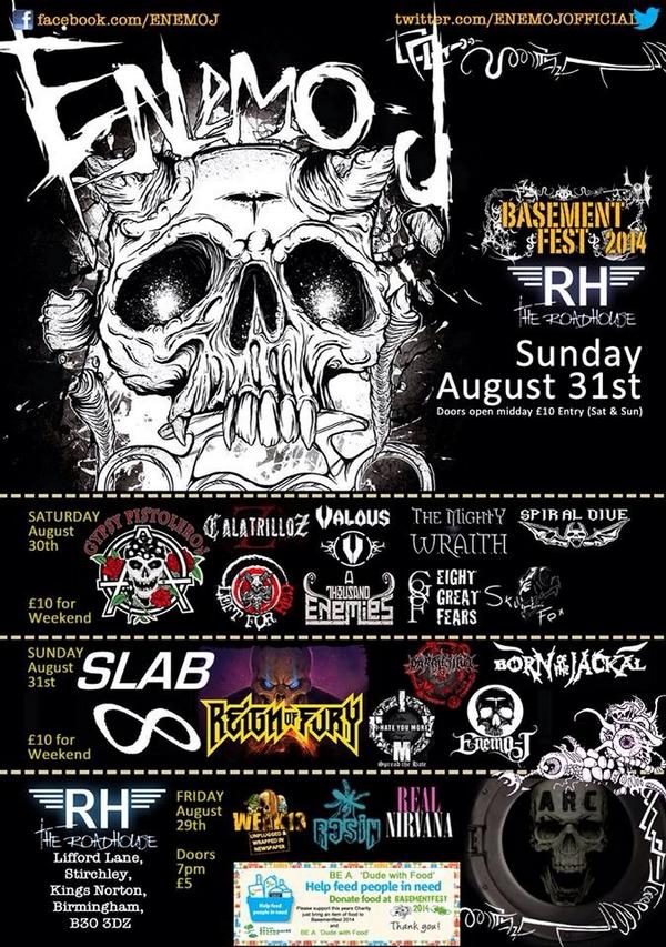 BasementFest's tweet photo. ENEMOJ #enemoj @enemojofficial LIVE at @BasementFest @RoadHouseRocks http://t.co/55bFz3icPh