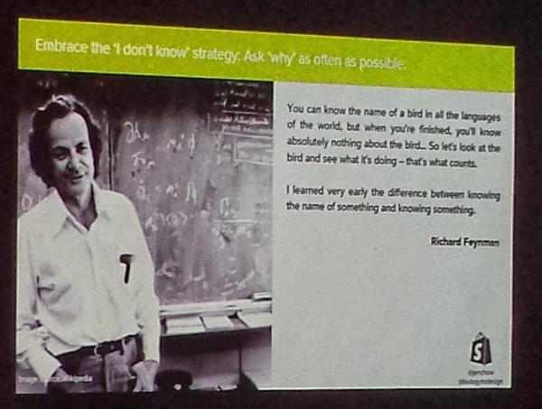 sdziarski's tweet image. Great tips from @biologytodesign @jenchow from #UX Research Team from @Shopify #CodeFest2014