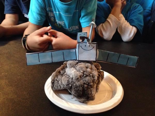 Hey <a href="/esa/">European Space Agency</a>, it looks like mini <a href="/ESA_Rosetta/">ESA Rosetta Mission</a> landed on a mini comet already. At the #westmount science camp in #Montreal