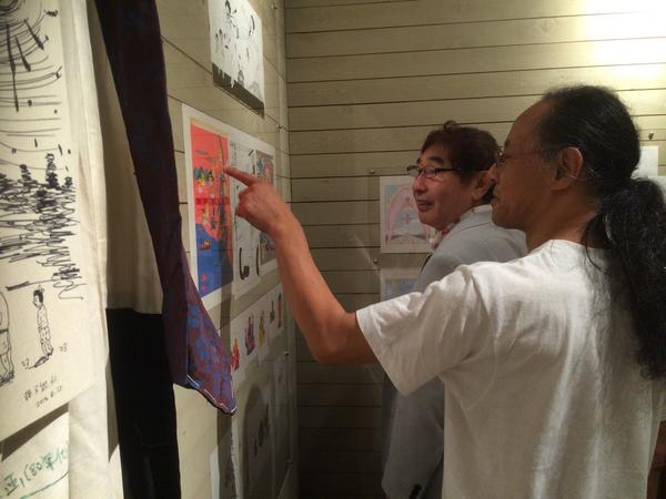 蛭子能収さん、鞆の津ミュージアムにて書き下ろし！本当に凄い！ 根本
