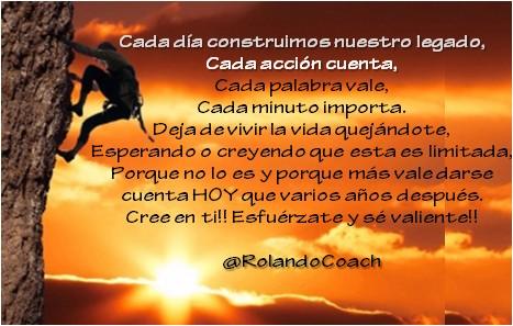 ¿Cuál es el legado que estas construyendo? #Coaching #CreeEnTi #Fe ¿Qué es importante para ti? #MejorVersiónDeMi