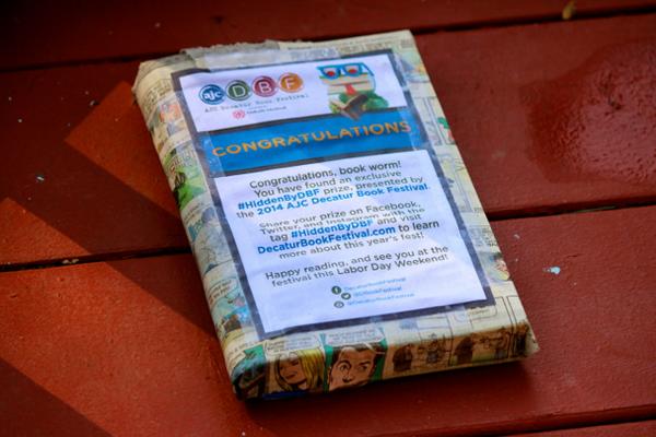 agnesscott's tweet image. .@DBookFestival This little treasure was spotted somewhere on campus this morning! It's still out there…
#HiddenByDBF