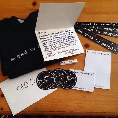 Look what came in the mail today... YAY!!! Thank you so much <a href="/begoodtopeople/">BE GOOD TO PEOPLE®️</a> and @BGTPGirl... #RonR #JustBeNice