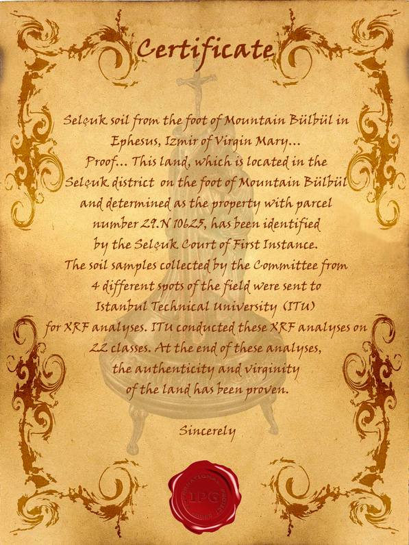 IPGProje's tweet image. certificates #virginmary #ephesus #houseofthevirginmary #hausmuttermary #casadelavirgenmaria #maisondelaviergemarie