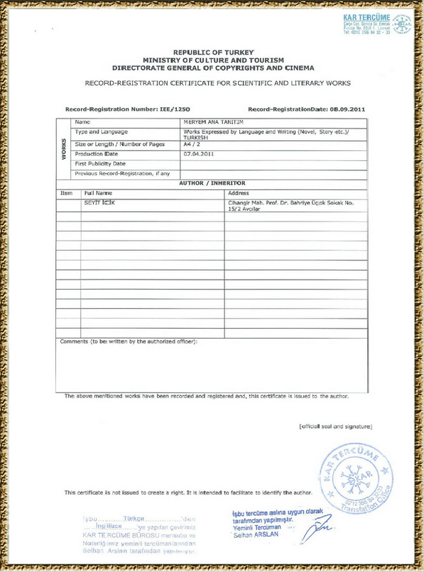 IPGProje's tweet image. certificates #virginmary #ephesus #houseofthevirginmary #hausmuttermary #casadelavirgenmaria #maisondelaviergemarie