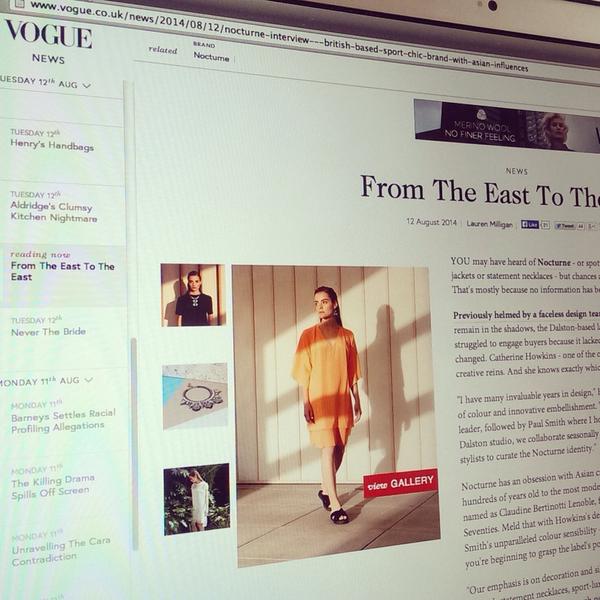 Nocturne_Studio's tweet photo. Thanks to everyone who helped on our #shoot featured in @BritishVogue. @aradiacrockett @KBarlund @_eib @callipaice http://t.co/uPbzCYCrPJ