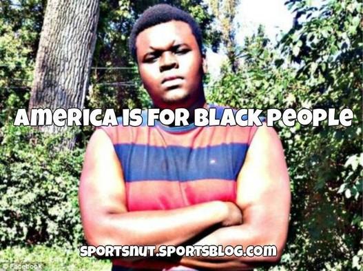 SportsBlog's tweet image. How #FergusonMissouri relates to the sports world: America is for Black people
bit.ly/1t1C24l #SportsBlog
