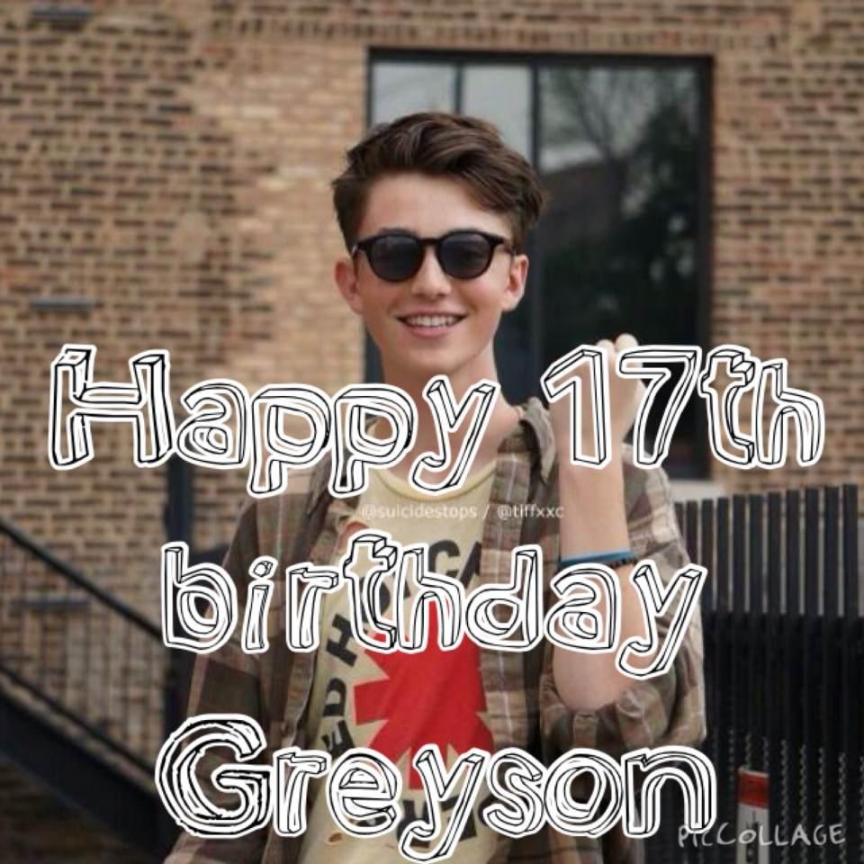 I had my friend do this for me for happy early birthday greyson chance           