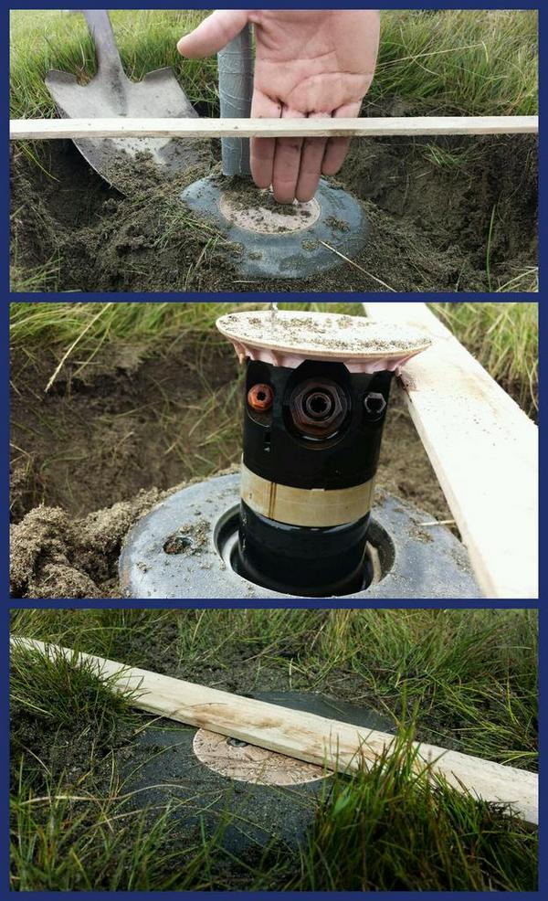 patrickmckenz's tweet photo. A few of us &amp; @AdamBfelt are improving the performance of our irrigation system one head at a time. #changenotchance http://t.co/sf9LwkDGZ0