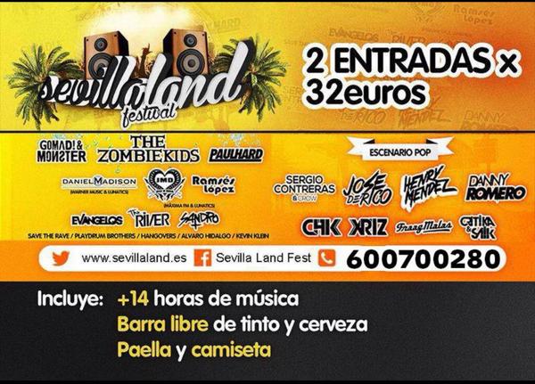 SamuelSnchez's tweet photo. SevillaLand! Vamos pídeme tu entrada! #cartelazo
600700280 http://t.co/wfFS5QzI5s