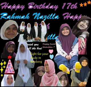 nailiSdh's tweet photo. HAPPY BIRTHDAY @ranazil . Sukses slalu ya di bandung {} http://t.co/6ivw8tAZP7