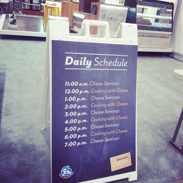 launchthis's tweet image. The 100% Canadian Cheese Counter is open at the #CNE! Come see us and enjoy free cheese seminars and cooking demos!
