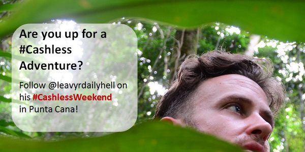 MastercardNews's tweet photo. Are you up for a #cashless challenge? Follow @leavyrdailyhell as he travels to #PuntaCana for a #CashlessWeekend http://t.co/5eJgLSzUpJ