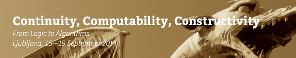 AssociationCiE's tweet image. Workshop on Continuity, #Computability, Constructivity (CCC), Ljubljana, Sept 15-19: ccc2014.fmf.uni-lj.si via #CiE