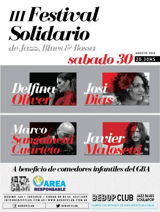 festisolidario's tweet photo. Se viene el III Festival Solidario de Jazz de #AreaResponsable y @jazzandcash a beneficio de comedores comunitarios http://t.co/dU0N2wEjl5