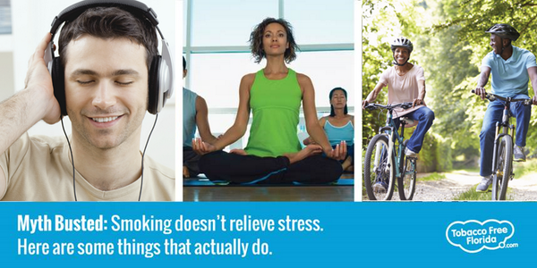 tobaccofreefla's tweet photo. #NationalRelaxationDay Fact: Smoking cigarettes actually INCREASES your body's stress level. http://t.co/sq5xahR5kA http://t.co/9jtXOwEw0F