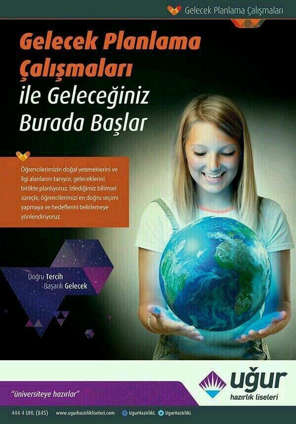 Gelecek Planlama çalışmaları ile Geleceğiniz Uğur Hazırlık Liselerinde başlar!
#uhlhemOkulhemDershane