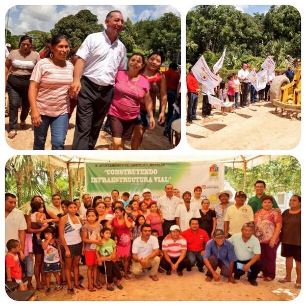 noe_ake's tweet photo. El Pdte. Mpal. Ing. @jmparralopez agadece al gob Lic @betoborge  por las futuras calles pavimentadas en #Bulukax http://t.co/xNIwtDh3GX