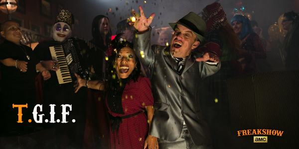 FreakshowAMC's tweet photo. #FreakshowFriday #TGIF #SayNoToNormal http://t.co/X4LSRFpnVF