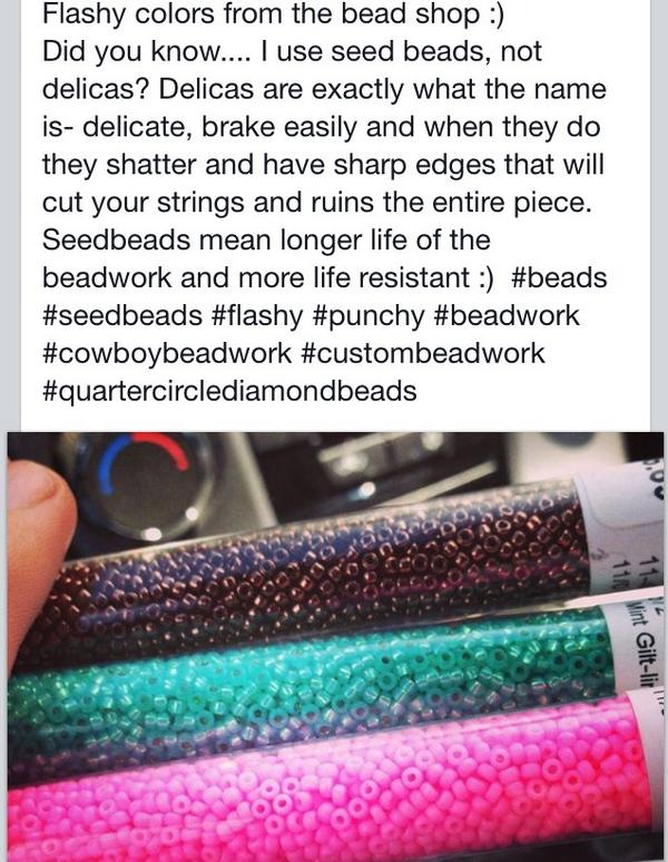BeadsQcd's tweet photo. Flashyyyyy! #beads #seedbeads #cowboybeadwork #custombeadwork #qcdbeads http://t.co/W6uEc9wIRF