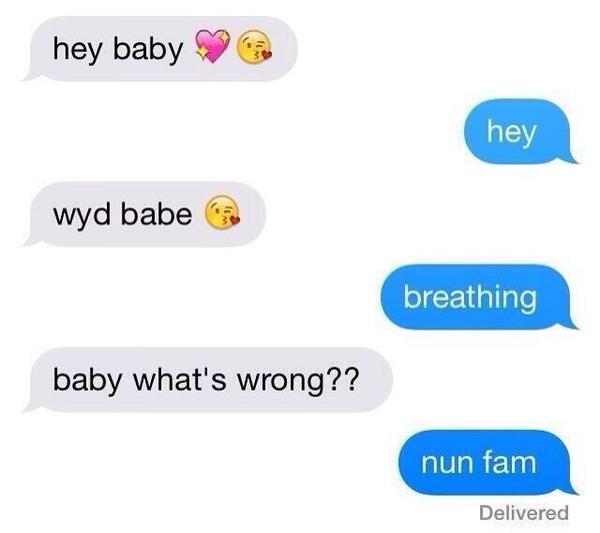 uglyguwop's tweet image. From "bae" to "fam" real quick..