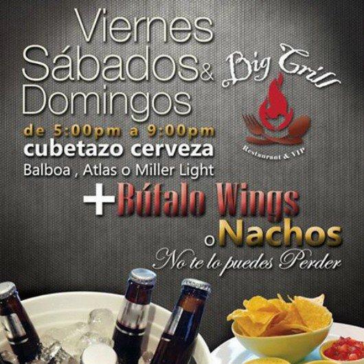 Fin de semana lleno de sabor con la Promoción #Cubetazo Cerveza Balboa ,Atlas o Miller Light + Búfalo wings o Nachos