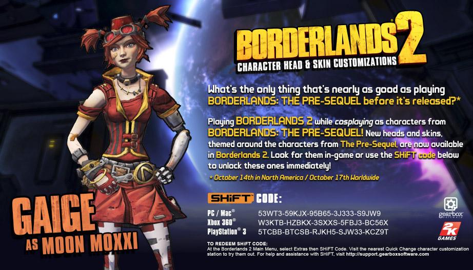 Borderlands 2 Spooky Character Skins - Gearbox Software