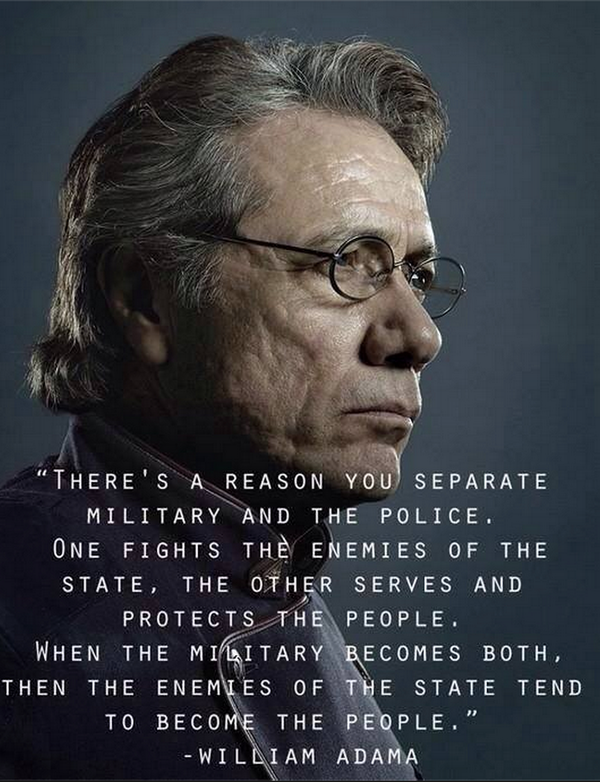 TheLibRepublic's tweet photo. There’s a reason you separate military and the police... http://t.co/dF5jl5nfR5