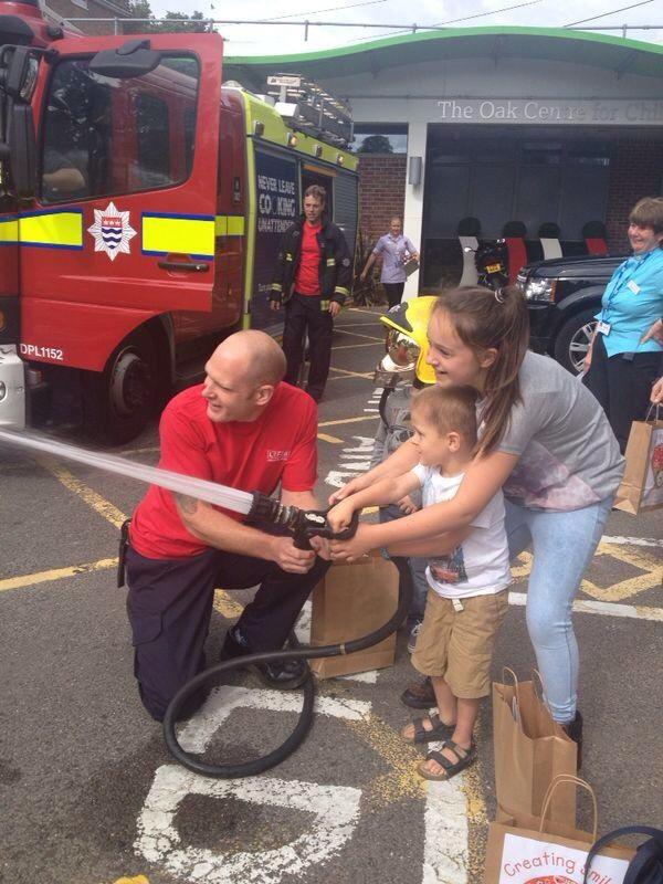 Chemo at the Marsden yesterday and a surprise visit from Williams aunty and cousins along with the fire brigade!