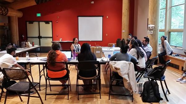 OSU_PROMISE's tweet photo. Planning how to develop the grand finale for the capstone project. #PROMISE2014 http://t.co/axvsFyyV47