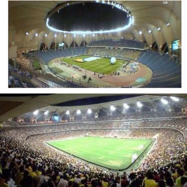 ● الاولى حاملين اللقب سابقاً وحضورهم ضعيف 
● الثانية  المركز السادس وحضورهم  "اعلى حضور
ويلوموني في جمهور الاتحاد