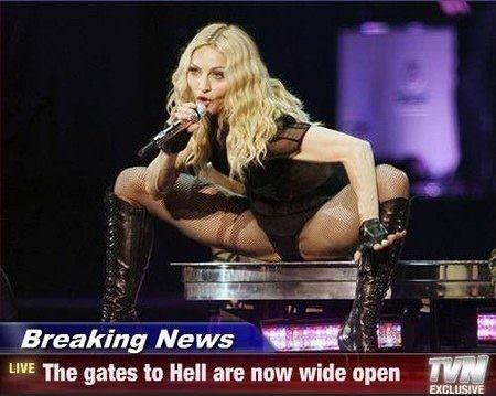   Didnt know today was Madonnas birthday, but Happy BDay to that hoe! 