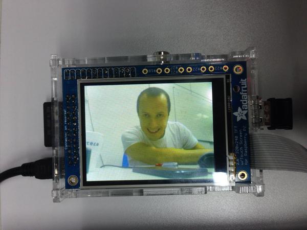 hsilomedus's tweet image. Now this is creepy … #raspberrypi #raspicam #pitft #raspistill