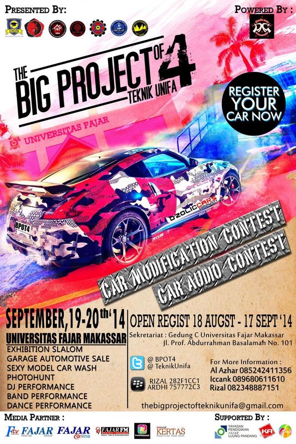 open regist. 18 agustus -17 september 2014 !!!! #BPOT4 cc <a href="/ElektroUnifa/">HME UNIFA</a> <a href="/HMS_FT_UNIFA/">HMS FT-UNIFA</a> <a href="/MesinUnifa/">Prodi Teknik Mesin Unifa</a> <a href="/HMA_FT_UNIFA/">HMA FT-UNIFA</a> <a href="/HMTK/">Prof Helen Kennedy, @hmtk@scholar.social</a>