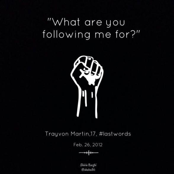 YourAnonNews's tweet image. #lastwords #trayvonmartin