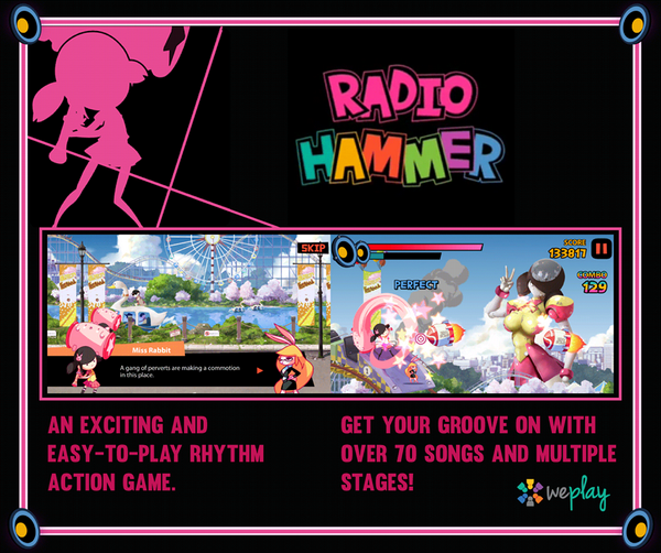 weplayglobal's tweet photo. "Radiohammer" is a game where you combat evil with music! Download WePlay and jam away! http://t.co/WkGiJZNnpl http://t.co/s9gP0evdmC