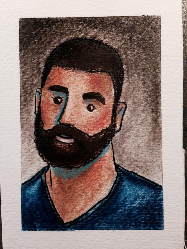 #beardedgent #leevandergriftart #beards #eviousofbeards #menwithbeards #bearddrawing #leevandergrift