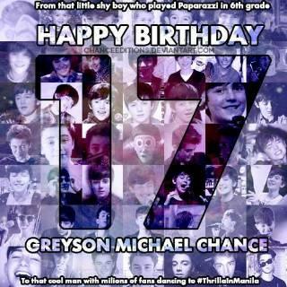 Happy brithday greyson chance wish you all the best *bday* ;;) 