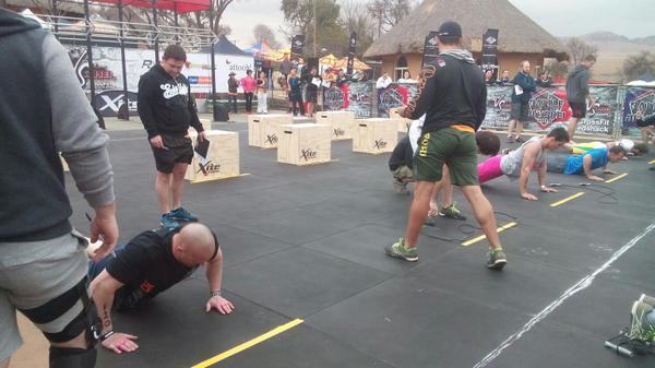 GregJTinkler's tweet photo. Battle of the jukskei Cross Fit comp. Hero Adventure Park.  @CiplaNutrition http://t.co/R1Edh80MOC