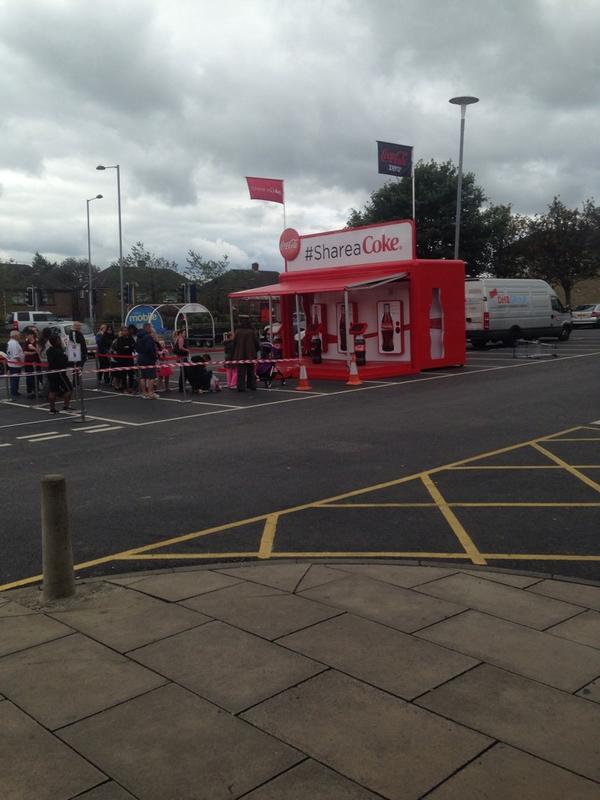 All set up and ready to go!! #ShareaCoke  <a href="/Buttershaw2139/">bradford</a>